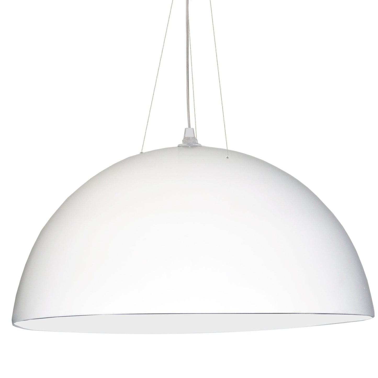 Dainolite 3 Bulb Pendant, White Finish - Renoz