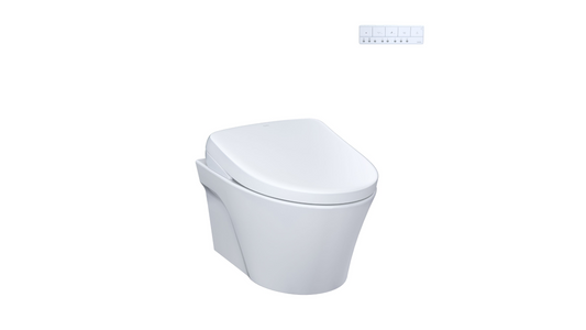 Toto AP Washlet + S7 Wall-Hung Toilet 1.28 & 0.9 GPF Dual Flush