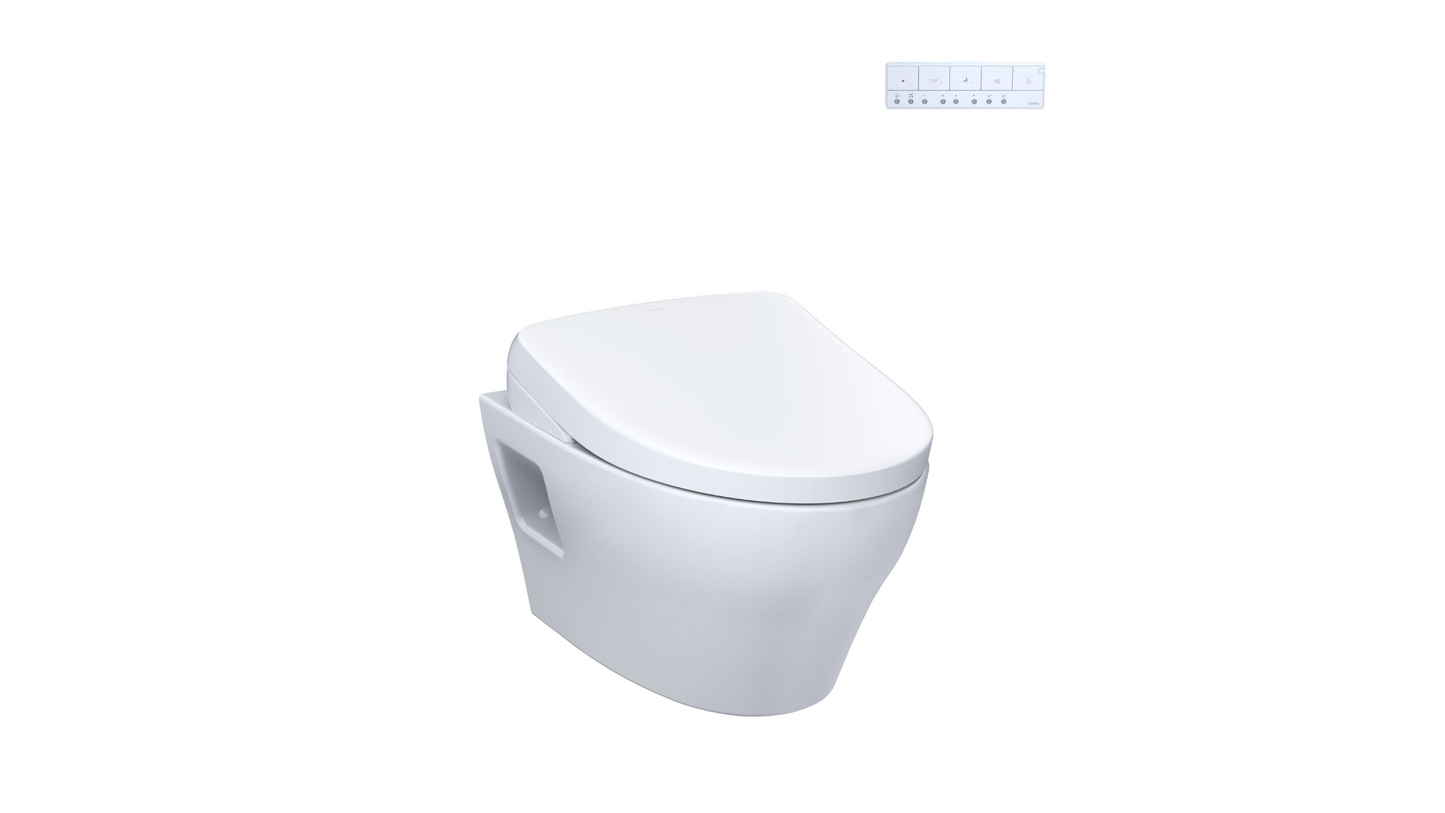 Toto EP Washlet + S7 Wall-Hung Toilet 1.28 & 0.9 GPF Dual Flush