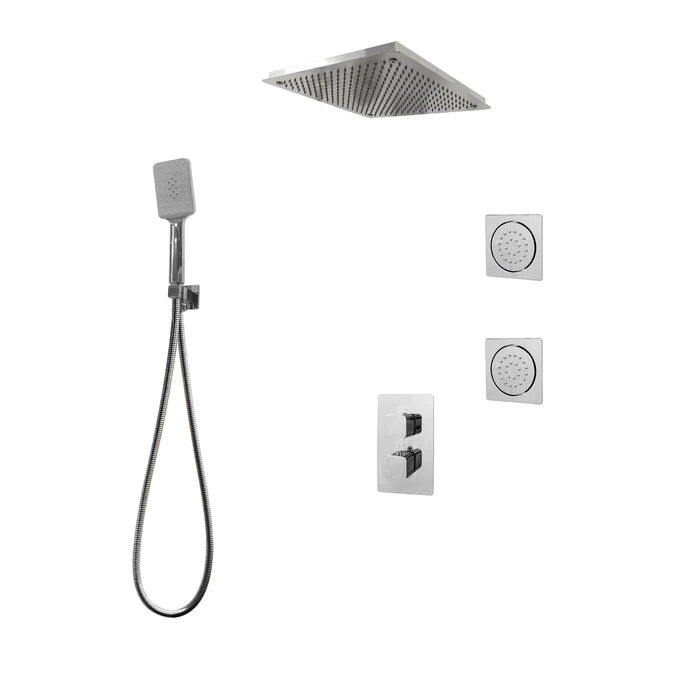 Kodaen Diamond Three Way Thermostatic Shower System - Kit 6 - F57123