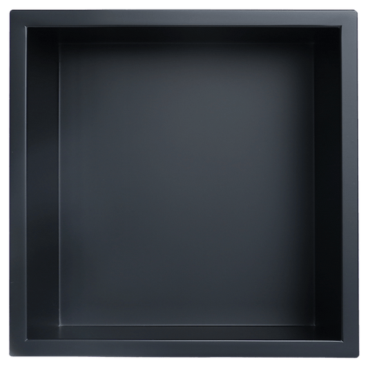 Gena Decor 12" x 12" Stainless Steel Niche Matte Black - Renoz