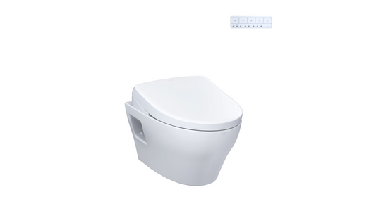 Toto EP Washlet + S7A Wall-Hung Toilet 1.28 & 0.9 GPF Auto Flush