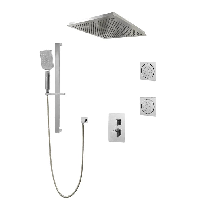 Kodaen Diamond Three Way Thermostatic Shower System - Kit 3