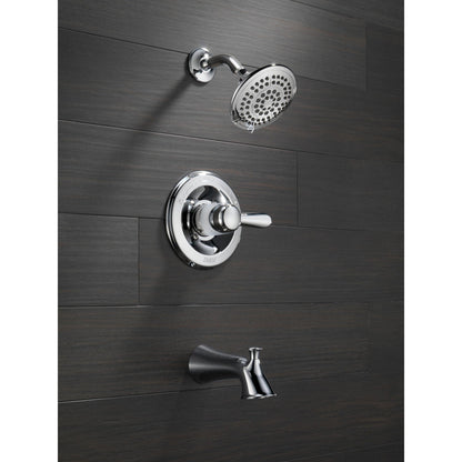 Delta LAHARA Monitor 14 Series Tub & Shower Trim -Chrome (Valve Sold Separately)