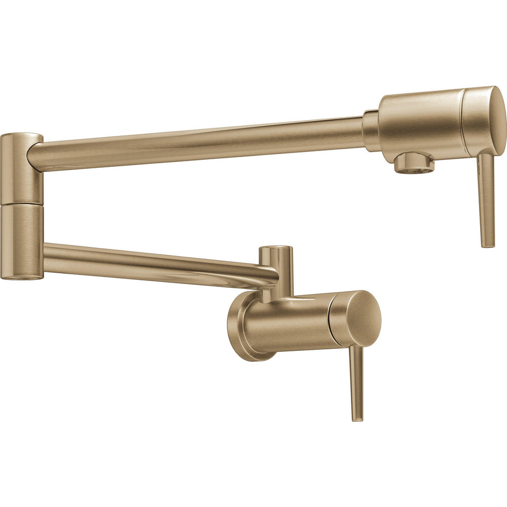 Delta Contemporary Wall Mount Pot Filler- Champagne Bronze