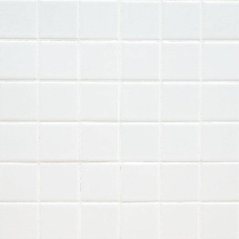 MSI Backsplash and Wall Tile Domino White Matte Mosaic Tile 12" x 12" - Renoz