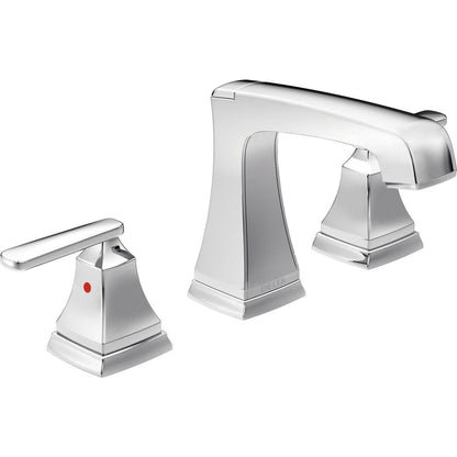 Delta ASHLYN Two Handle Widespread Bathroom Faucet with EZ Anchor- Chrome