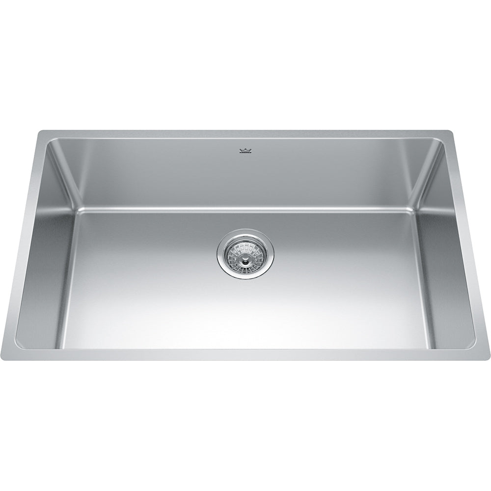 Kindred Brookmore 30.5" x 18.12" Undermount Single Bowl Stainless Steel Kitchen Sink - Renoz