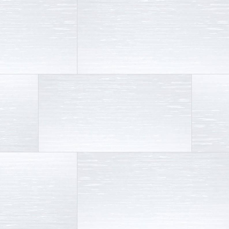 MSI Backsplash and Wall Tile Dymo Stripe White Tile Glossy 12" x 36" - Renoz