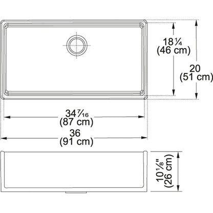 Franke Farm House 36" x 20" Fireclay White Kitchen Sink - Renoz