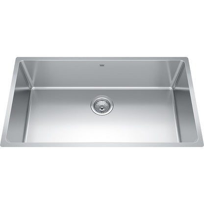 Kindred Brookmore 32.5" x 18.12" Undermount Single Bowl Stainless Steel Kitchen Sink - Renoz