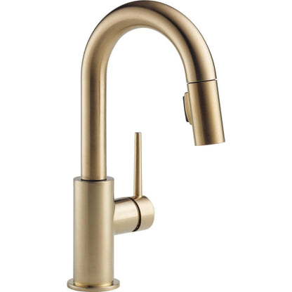 Delta TRINSIC Single Handle Pull-Down Bar / Prep Faucet- Champagne Bronze