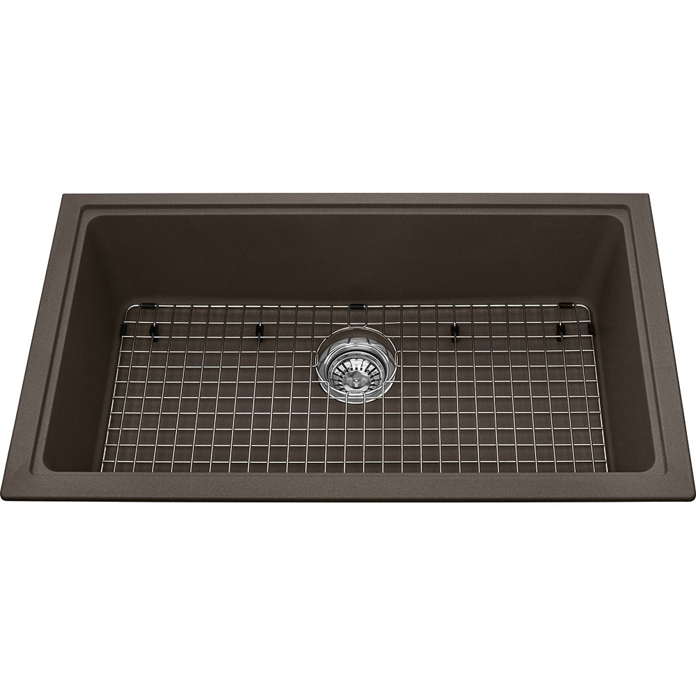 Kindred Mythos 31.56" x 18.12" Single Bowl Undermount Granite Sink Granite Storm - Renoz