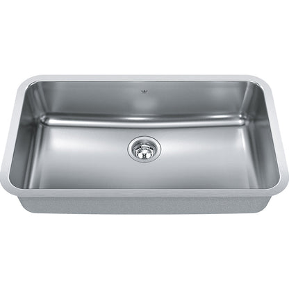 Kindred Steel Queen 32.75" x 18.75" Single Bowl Undermount Kitchen Sink Stainless Steel - Renoz