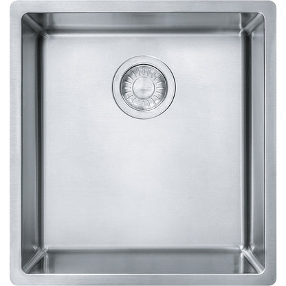 Franke Cube 16.5" x 17.75" Single Bowl Undermount Kitchen Sink Stainless Steel - Renoz