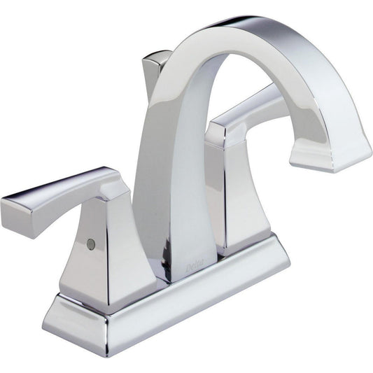 Delta DRYDEN Two Handle Centerset 3 Hole Bathroom Faucet- Chrome