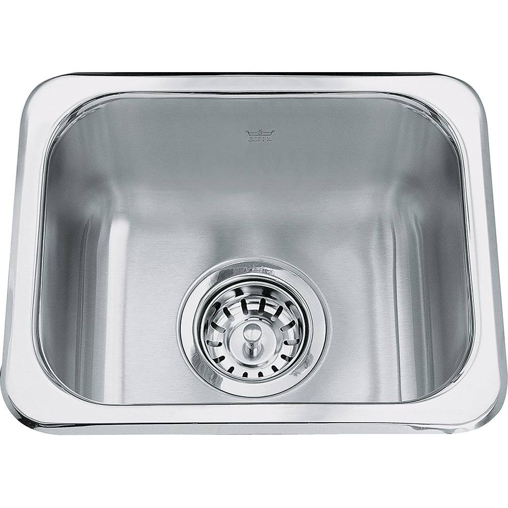 Kindred Steel Queen 13.63" x 11.25" Stainless Steel 20 Gauge Bar Sink - Renoz