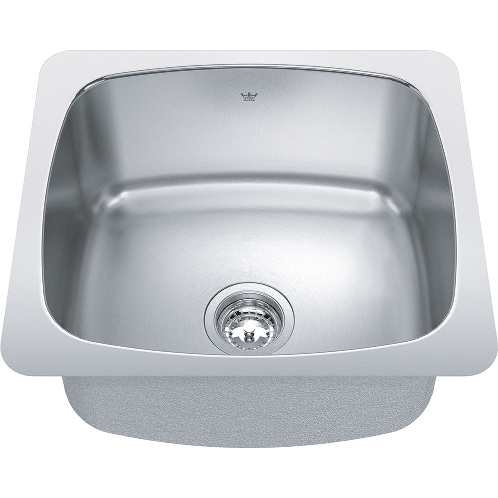 Kindred Steel Queen 20.13" x 18.13" Single Bowl Undermount Laundry/Utility Sink Stainless Steel - Renoz