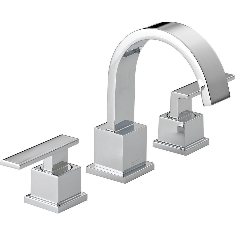 Delta VERO Two Handle Widespread 3 Hole Bathroom Faucet- Chrome