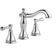 Delta CASSIDY Two Handle Widespread Bathroom Faucet With Metal Pop-Up- Chrome