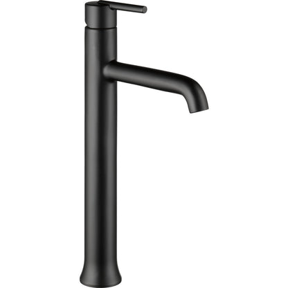 Delta TRINSIC Single Handle Vessel Bathroom Faucet- Matte Black