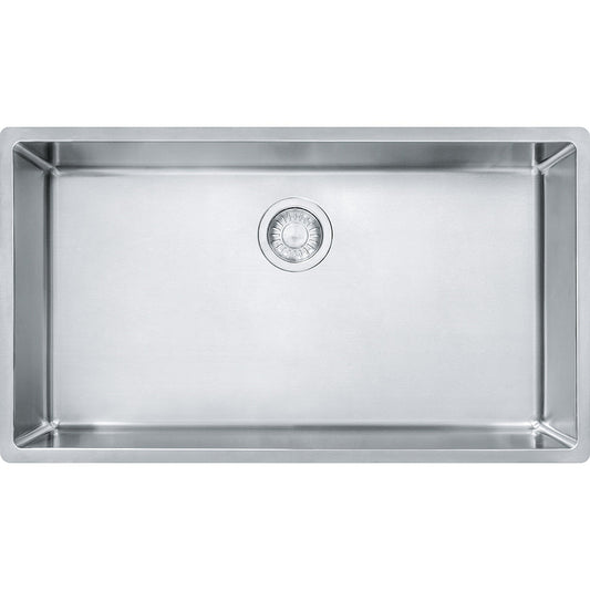 Franke Cube 31.56" x 17.75" Single Bowl Undermount Kitchen Sink Stainless Steel - Renoz