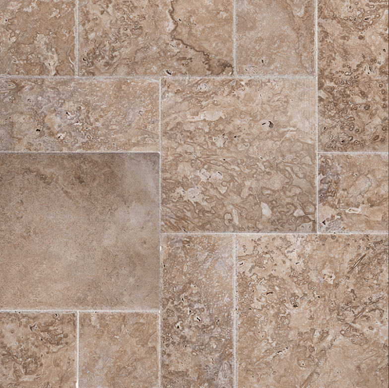 MSI TUSCANY WALNUT TRAVERTINE TUMBLED VERSAILLES PATTERN - Renoz