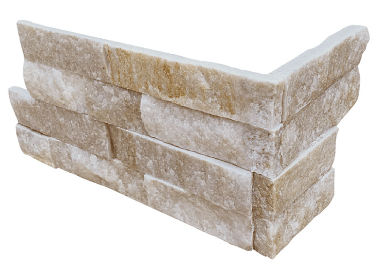 MSI ARCTIC GOLDEN SPLITFACE LEDGER CORNER STACKED STONE - Renoz