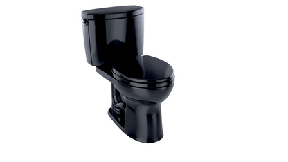 Toto Drake II Two-piece Toilet, Round Bowl, 1.28 GPF  (Ebony)