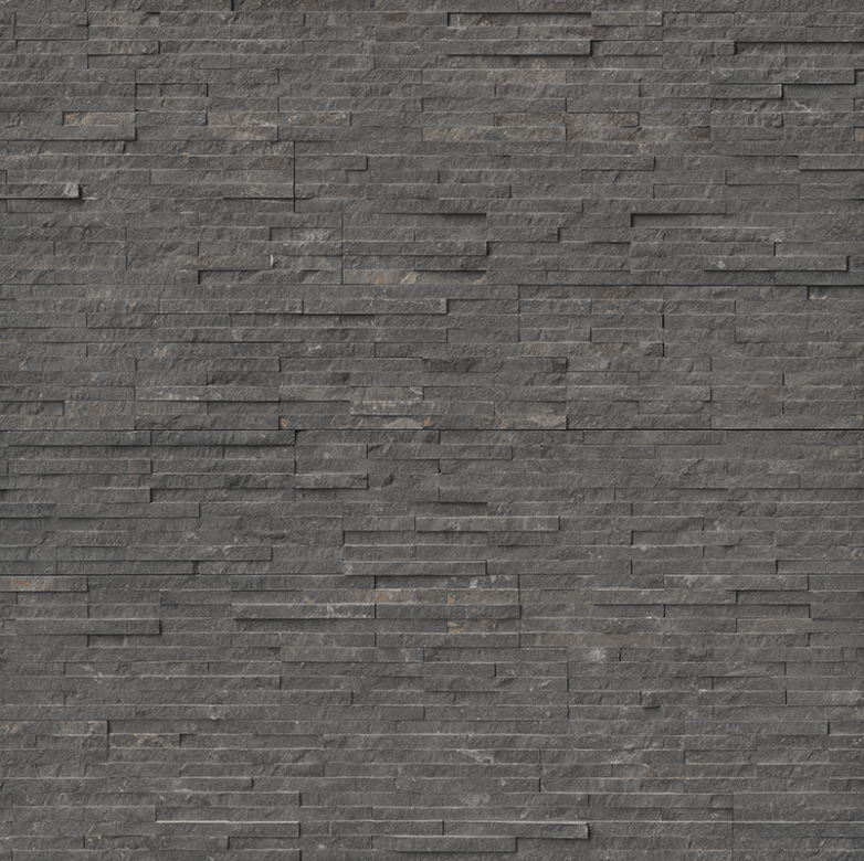 MSI Hardscaping Charcoal Pencil Stacked Stone 6" x 24" - Renoz