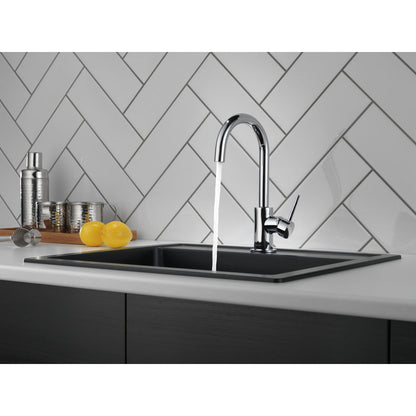 Delta TRINSIC True Bar Limited Swivel Kitchen Faucet- Chrome