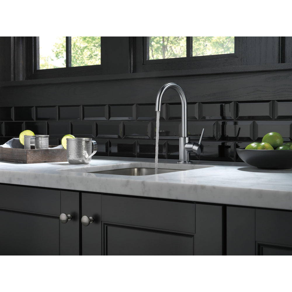 Delta TRINSIC True Bar Limited Swivel Kitchen Faucet- Arctic Stainless