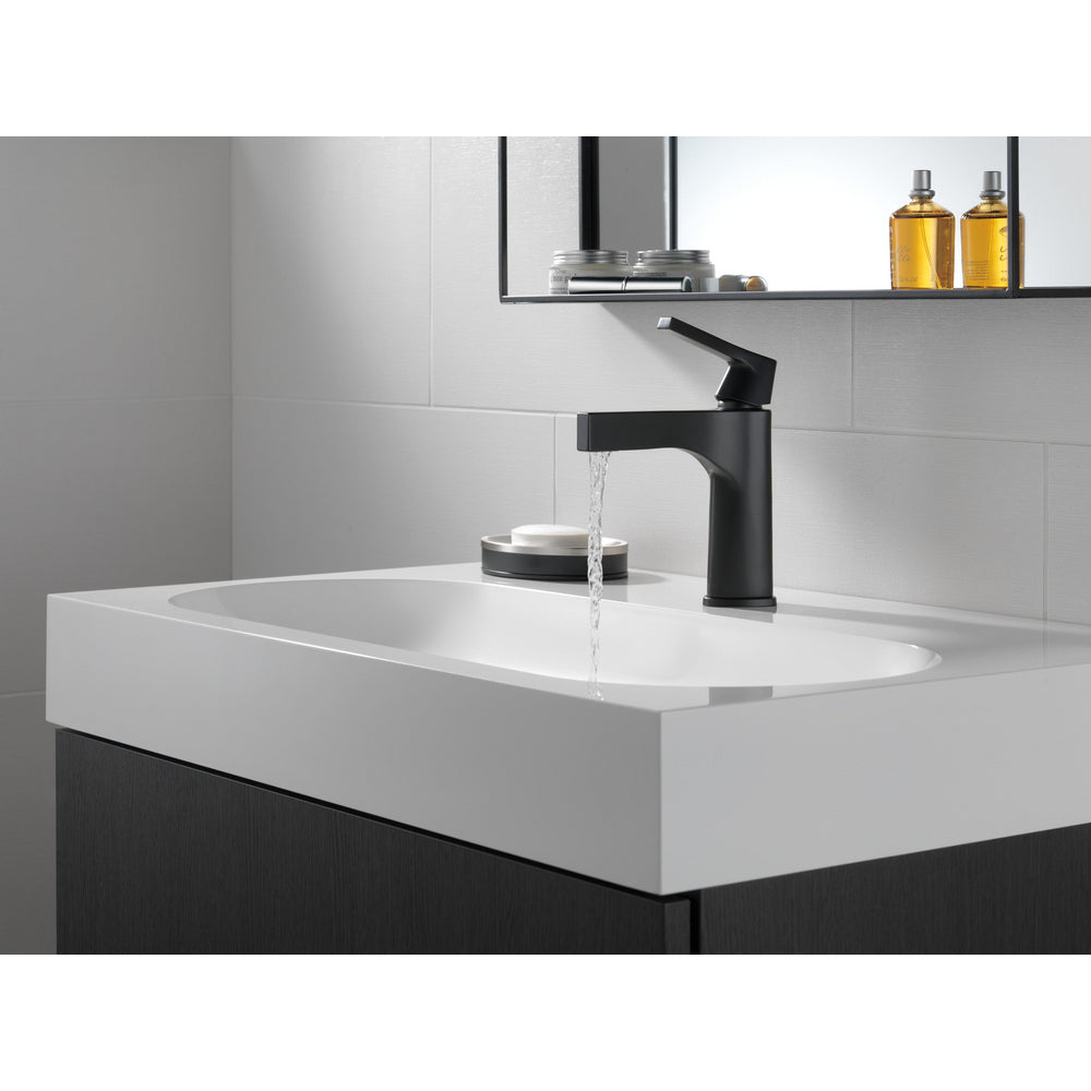 Delta ZURA Single Handle Bathroom Faucet- Matte Black