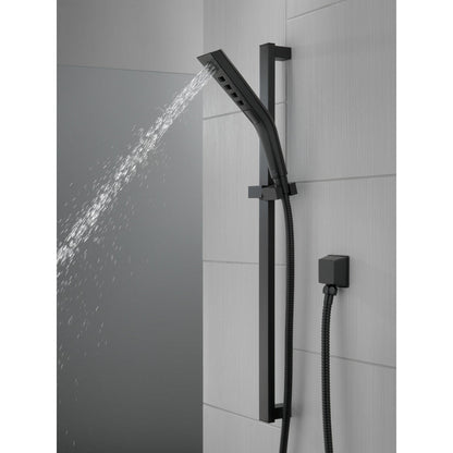 Delta H2Okinetic 3-Setting Slide Bar Hand Shower- Matte Black