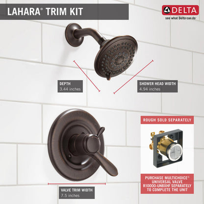 Delta LAHARA Monitor 17 Series Shower Trim -Chrome (Valve Not Included)