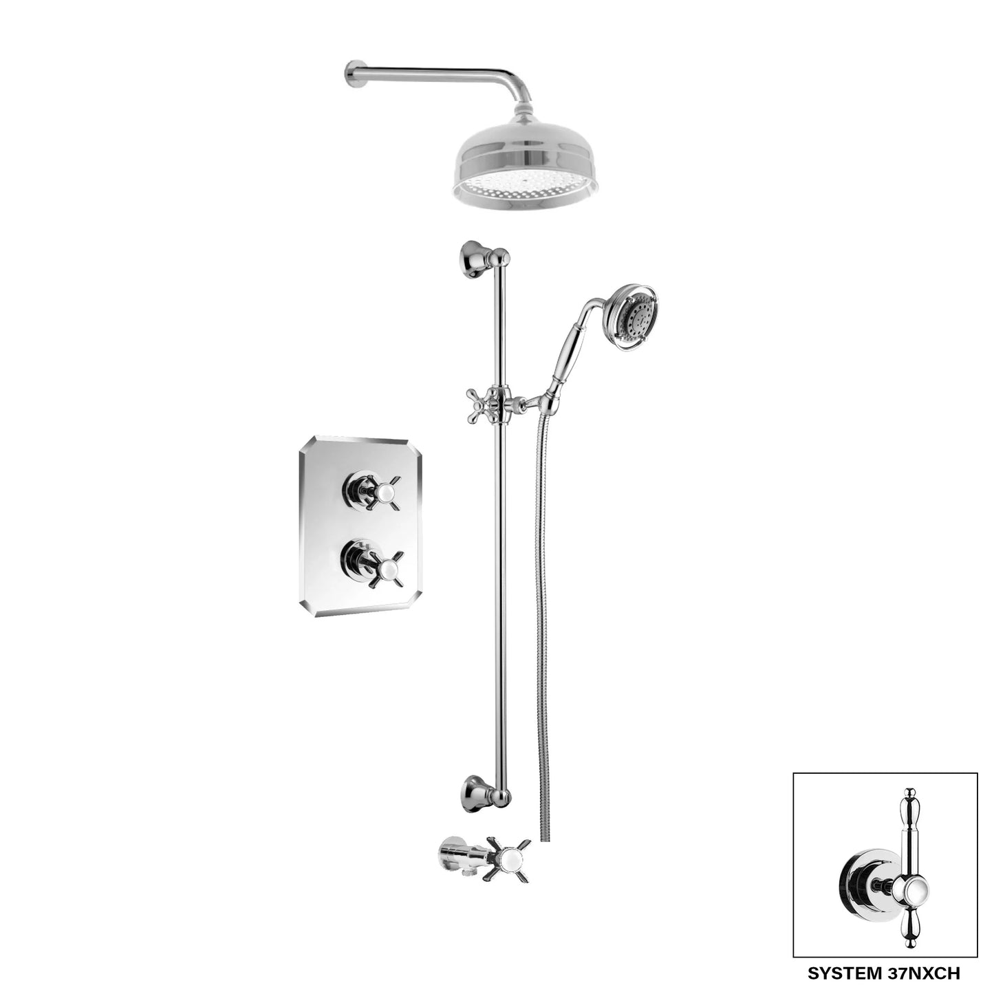 Aquadesign Products Shower Kits (Nostalgia 37NX) - Chrome