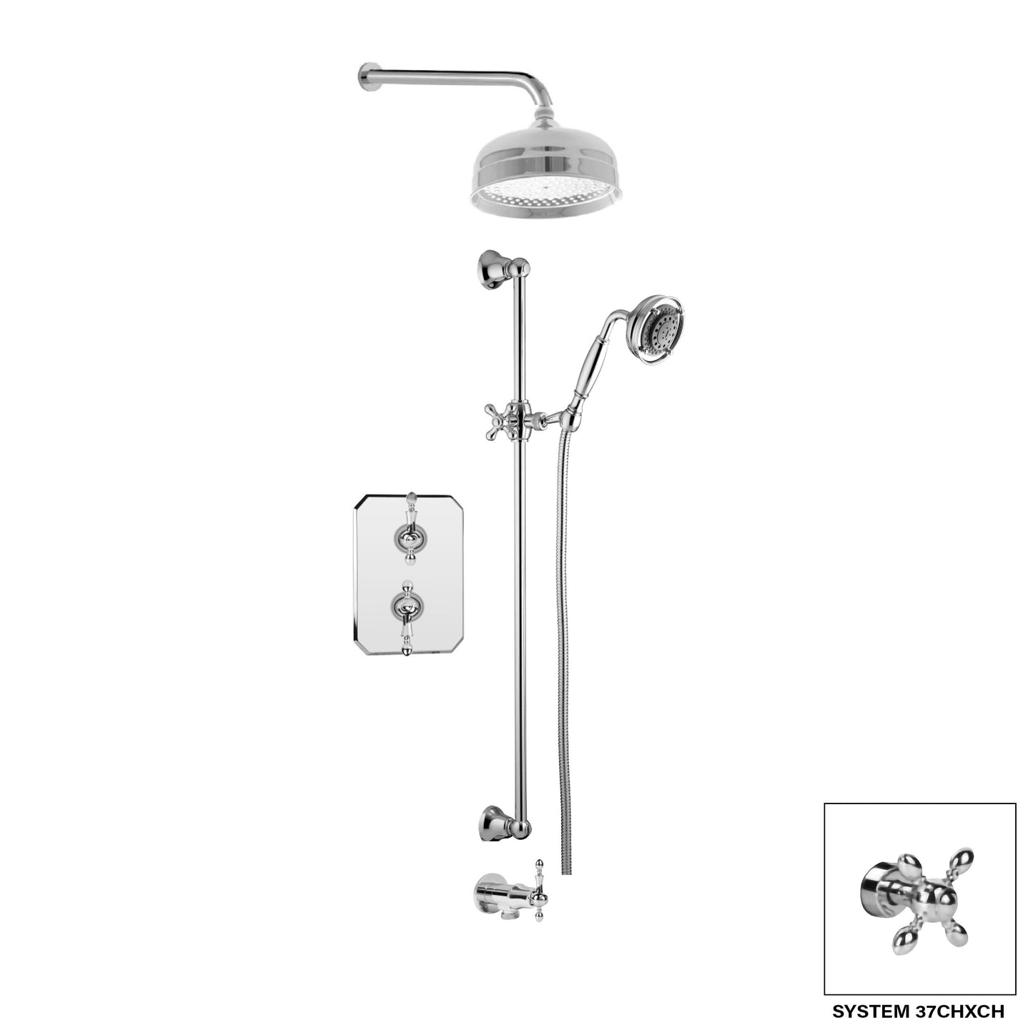 Aquadesign Products Shower Kit (Chopin 37CHL) - Chrome