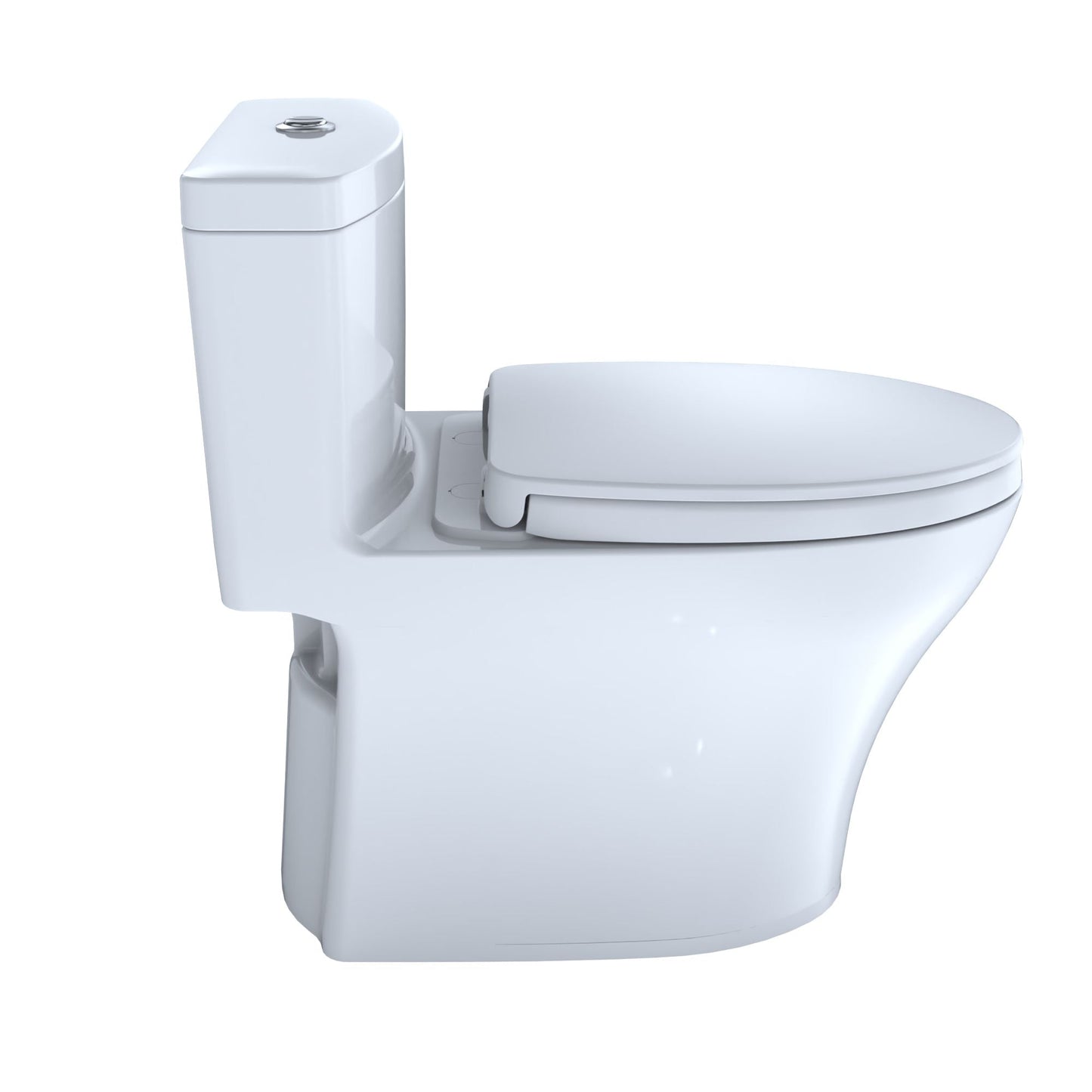 Toto Aquia IV One Piece Toilet 1.28 GPF & 0.8 GPF Elongated Bowl Washlet+ Connection Height 28.13" Seat Height 17.62 White