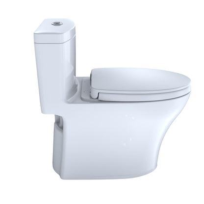 Toto Aquia IV One Piece Toilet 1.28 GPF & 0.8 GPF Elongated Bowl Washlet+ Connection Height 28.13" Seat Height 17.62 White