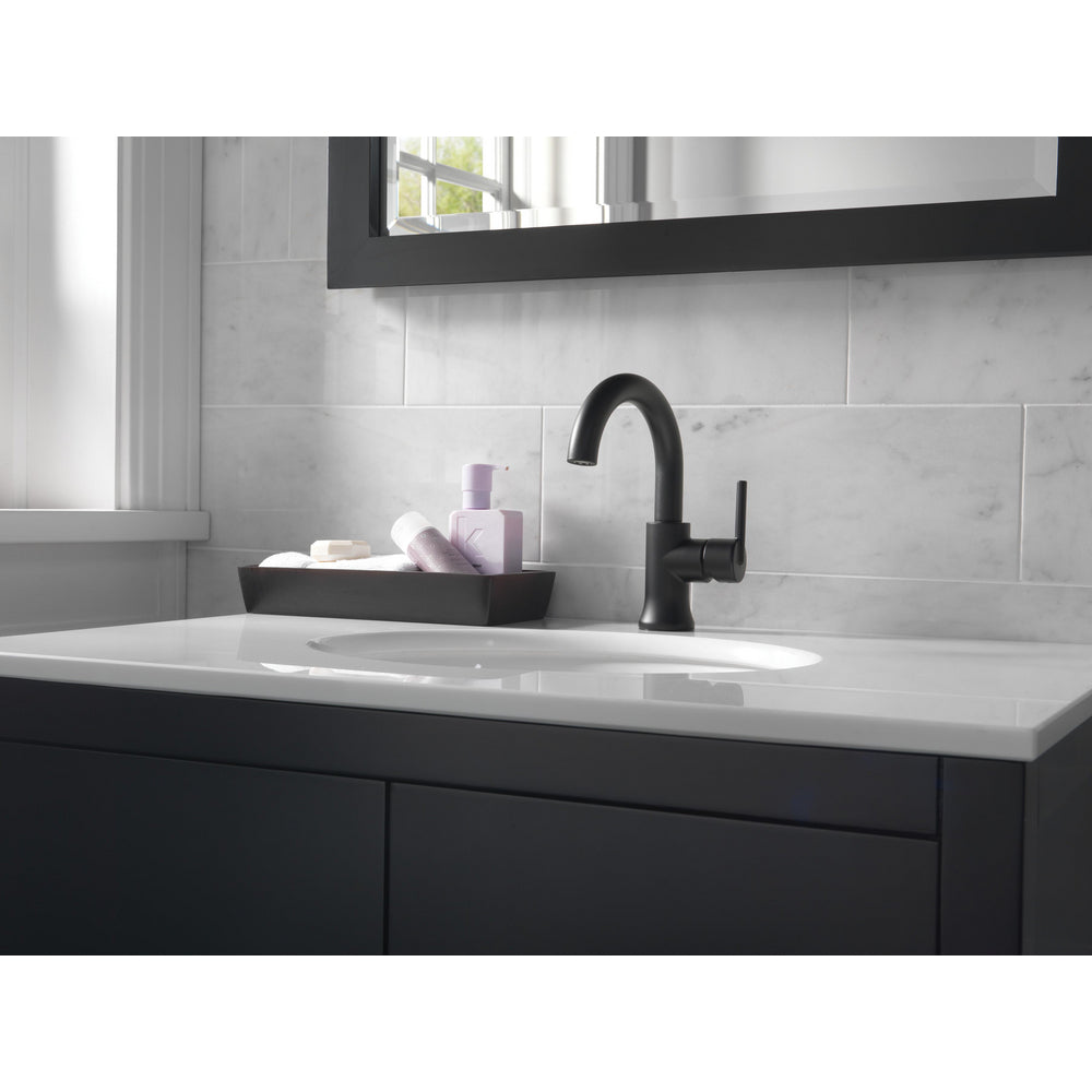 Delta TRINSIC Single Handle Bathroom Faucet- Matte Black