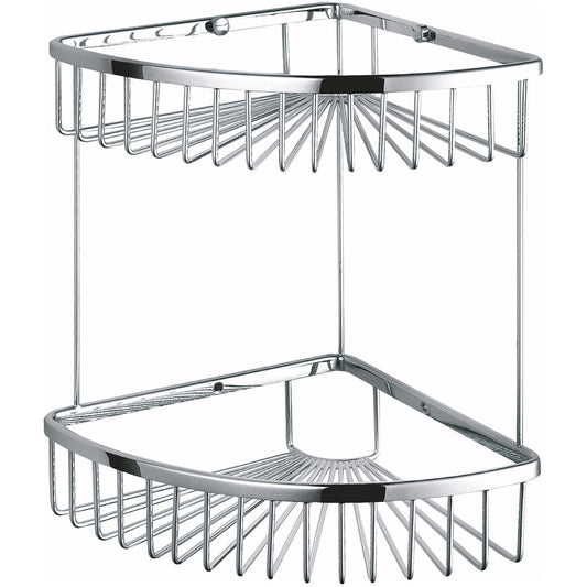 Kube Bath Kube Double Tier Corner Wire Basket