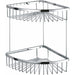 Kube Bath Kube Double Tier Corner Wire Basket