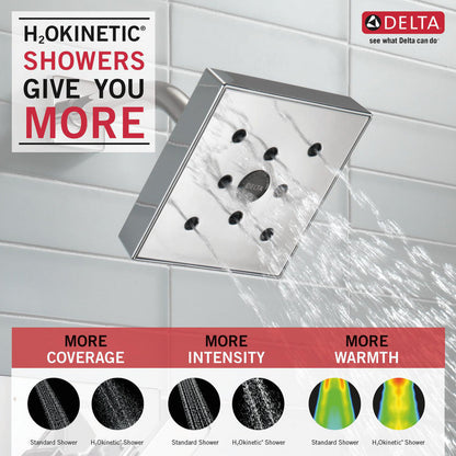 Delta ARA Monitor 14 Series H2Okinetic Tub & Shower Trim -Chrome (Valve Sold Separately)