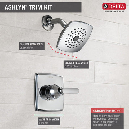 Delta ASHLYN Monitor 14 Series Shower Trim -Chrome (Valve Sold Separately)