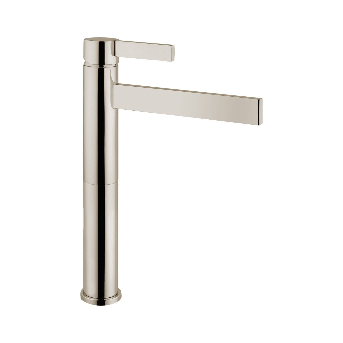 Aquadesign Products Tall Single Hole Lav – Drain Included (Caso 500016) - Polished Nickel