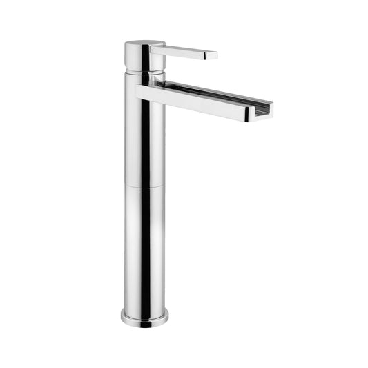 Aquadesign Products Tall Single Hole Lav – Drain Included (Aqua 500019) - Chrome