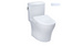 Toto Aquia IV Cube - Washlet + S7A Two-piece Toilet - 1.28 GPF & 0.9 GPF