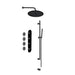 Aquadesign Products Shower Kit (Contempo X1800CT-A) - Matte Black