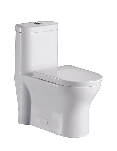 Liro Canada Mia One Piece Fully Elongated Skirted Square Toilet 12"