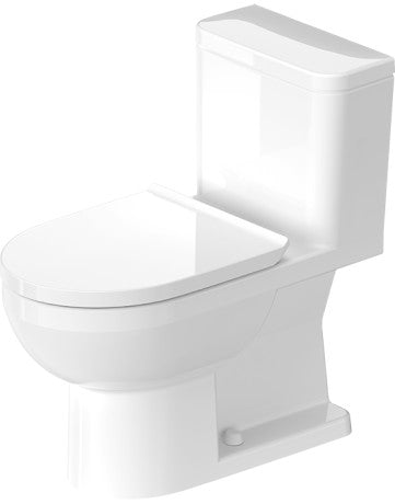 Duravit One-Piece Rimless Elongated 1.28gpf Toilet (No Seat Included)- 21950100U3